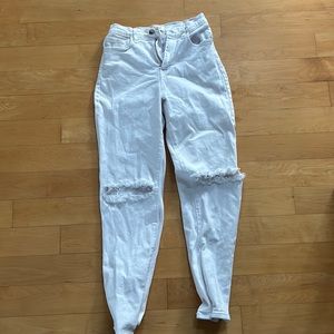 White jeans worn 1 time